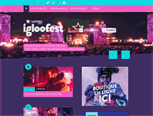 Tablet Screenshot of igloofest.ca
